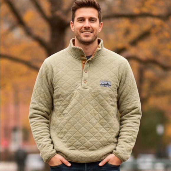 Patagonia Other - Patagonia Men’s 40th Anniversary Organic Cotton Snap T Pullover Fatigue Green M